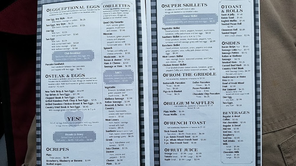 Quad Cities U.S.A. Family Restaurant menu 2